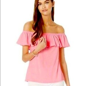 Lilly Pulitzer La Fortuna off the shoulder top
